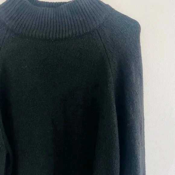 And Now This Black Soft Knit Mock Neck Cuffed Sleeve Sweater 0X - Picture 3 of 7